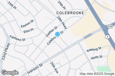 Map image of the property - 2633 Colebrooke Dr
