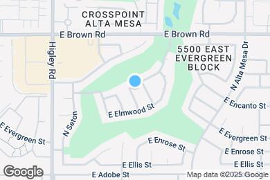 Map image of the property - 1033 N Arvada