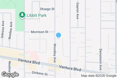 Map image of the property - 4928 Woodley Ave