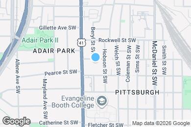 Map image of the property - 582 Hope St SW