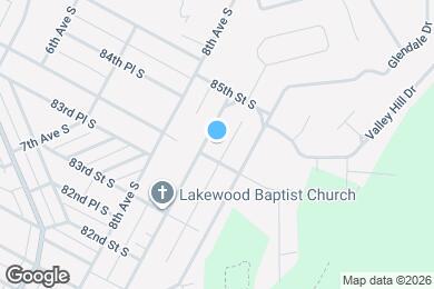 Map image of the property - 8409 9th Ave S