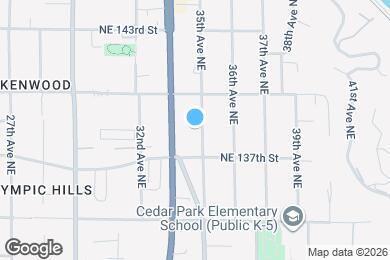 Map image of the property - 13727 35th Ave NE
