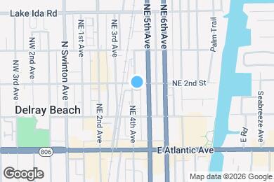 Map image of the property - 180 NE 4th Ave