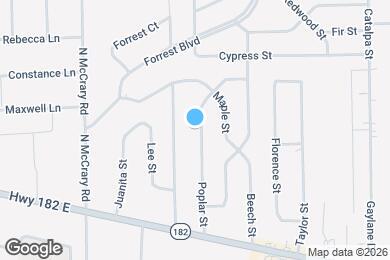 Map image of the property - 131 Poplar St