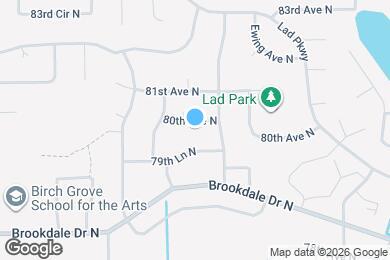 Map image of the property - 4001 80th Ave N