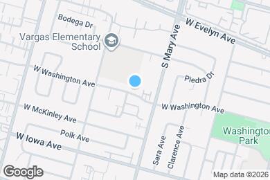 Map image of the property - 1045 W Washington Ave