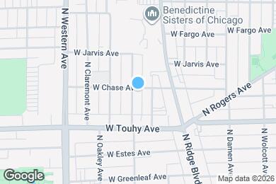 Map image of the property - 7257 N Bell Ave