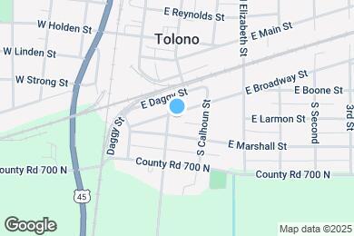Map image of the property - 202 S Bourne St