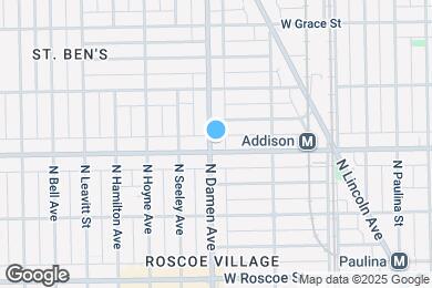Map image of the property - 3605 N Damen Ave
