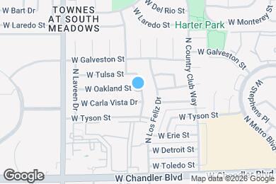 Map image of the property - 3613 W Oakland St