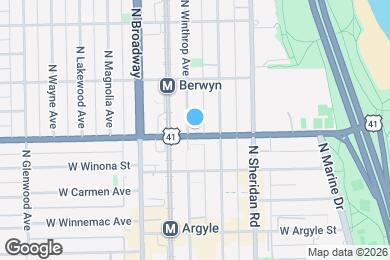 Map image of the property - 5203 N Winthrop Ave