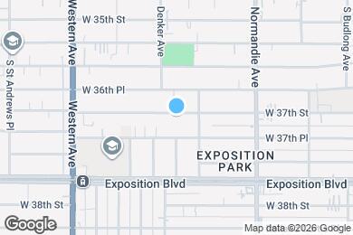 Map image of the property - 1530 W 37th St -- Housing near USC/Ktown