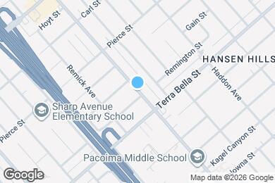 Map image of the property - 10107 Laurel Canyon Blvd