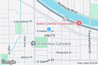 Map image of the property - 1160 E Indiana Ave