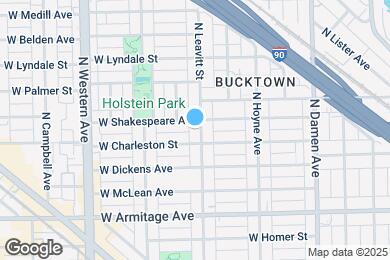 Map image of the property - 2112 N Leavitt St