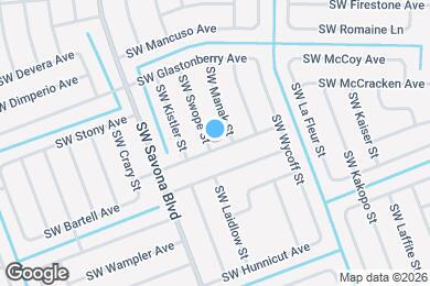 Map image of the property - 3797 SW Swope St