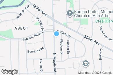 Map image of the property - 1114 N Maple Rd