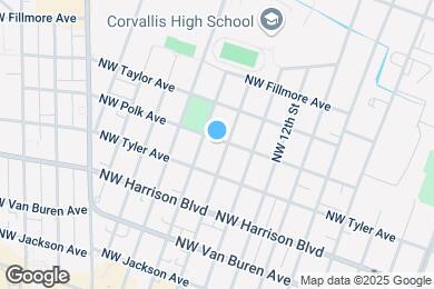 Map image of the property - 1414 NW Polk Ave