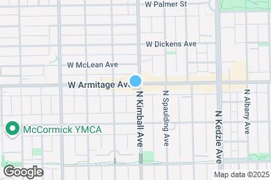 Map image of the property - 3401 W Armitage Ave