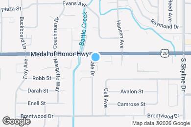 Map image of the property - 155 Dale Dr