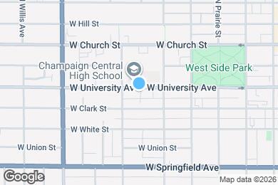 Map image of the property - 611 W University Ave