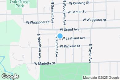 Map image of the property - 1160 N Summit Ave