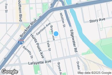 Map image of the property - 882 Bryant Ave