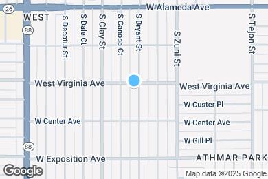 Map image of the property - 511 S Bryant St