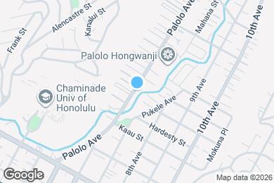 Map image of the property - 1517 Palolo Ave