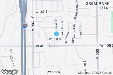 Map image of the property - 1056 W 360 S