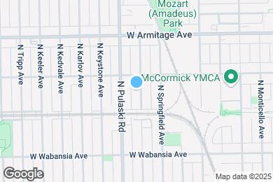 Map image of the property - 1832 N Harding Ave