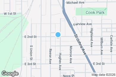 Map image of the property - 428 E 2nd St