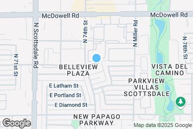 Map image of the property - 7420 E Belleview St