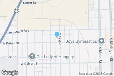 Map image of the property - 1623 S Taylor St