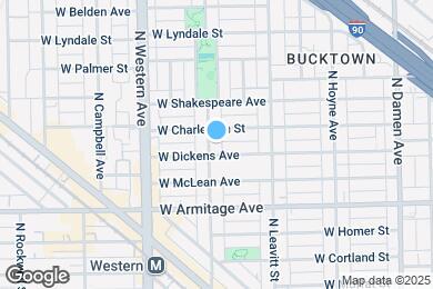Map image of the property - 2063 N Oakley Ave