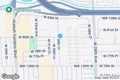 Map image of the property - 7965 W 30th Ct