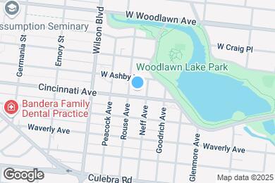 Map image of the property - 1615 Cincinnati Ave