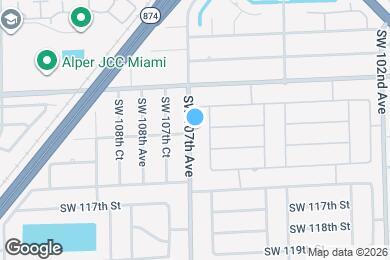Map image of the property - 11403 SW 107th Ave