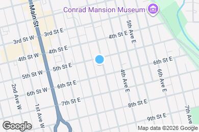 Map image of the property - 520 3rd Ave E