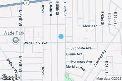 Map image of the property - 8511 Wade Park Ave