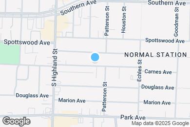 Map image of the property - 3602 Carnes Ave