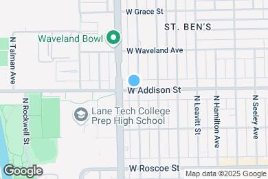 Map image of the property - 2348 W Addison St