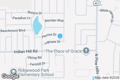 Map image of the property - 5509 Lejeune Dr