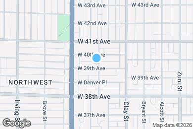 Map image of the property - 2903 W 39th Ave