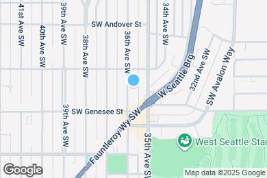 Map image of the property - 4126 36th Ave SW