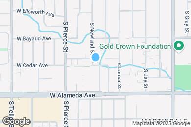 Map image of the property - 6595 West Cedar Avenue