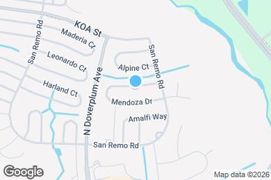 Map image of the property - 847 Mendoza Dr