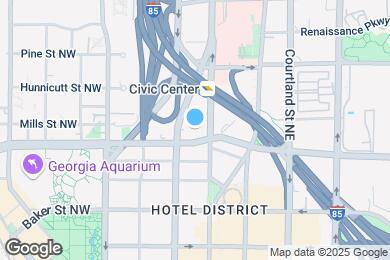 Map image of the property - 400 W Peachtree St NW
