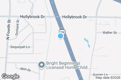 Map image of the property - The Q's at Towne Oaks