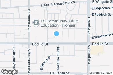 Map image of the property - 138 N Vecino Dr